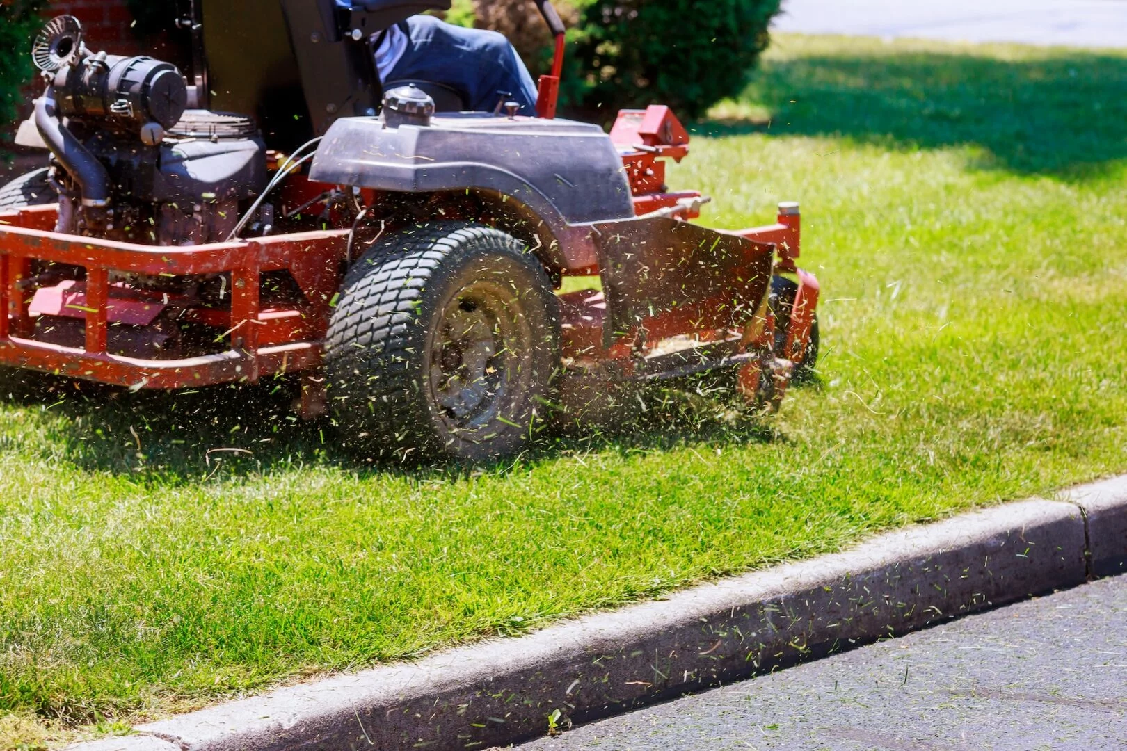 mowing a lawn in Maple Valley WA